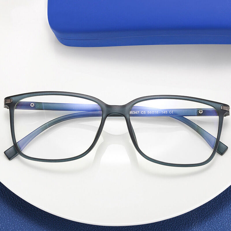 Perry Rectangle Blue Glasses