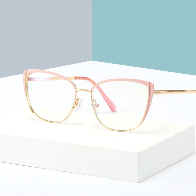 Sienna Cat Eye Pink Glasses