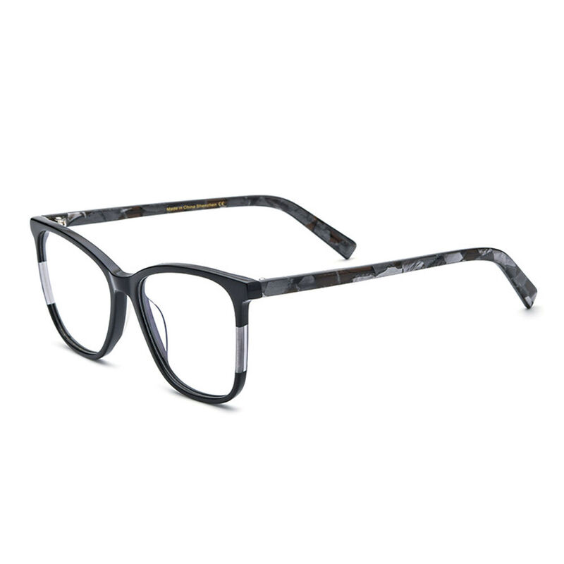 Dorlus Square Black Glasses