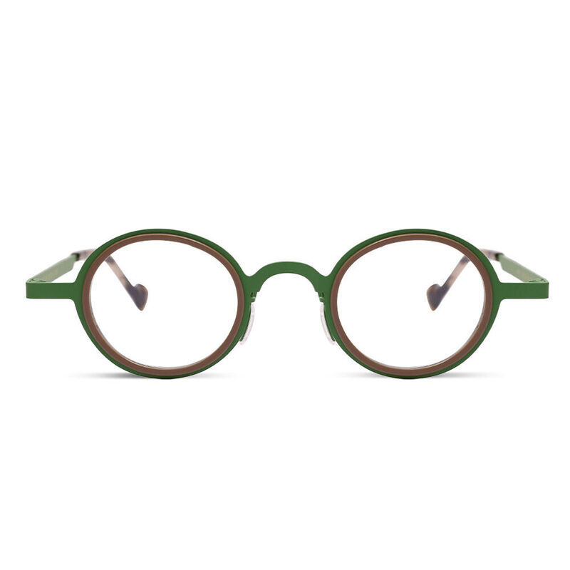 Horacee Round Brown Glasses - Aoolia.com