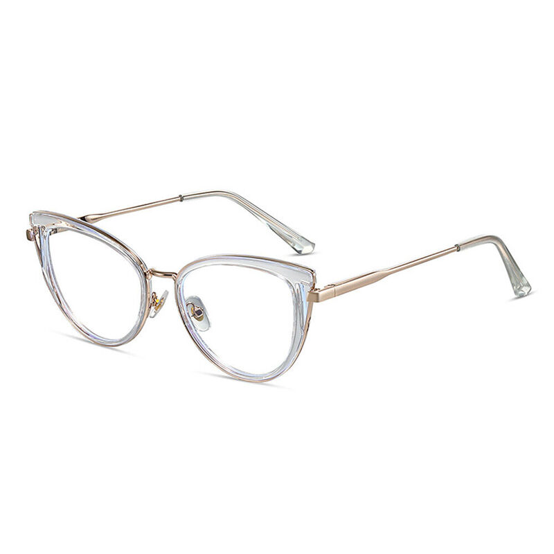 Valentine Cat Eye Clear Glasses