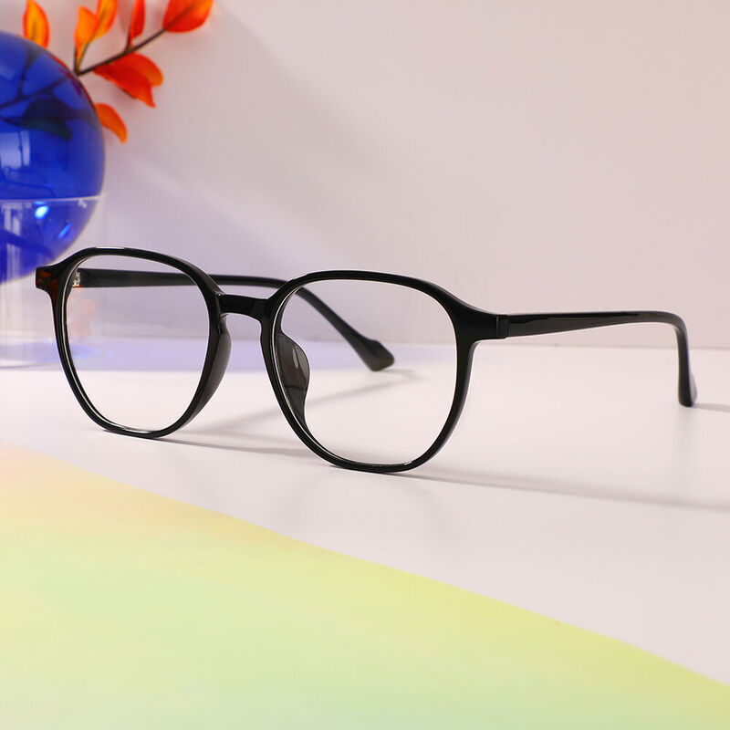 Armstrong Square Black Glasses