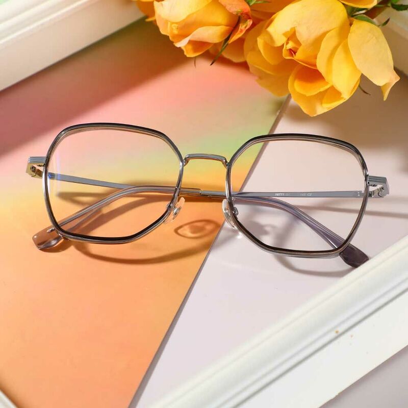Kerr Geometric Clear Glasses
