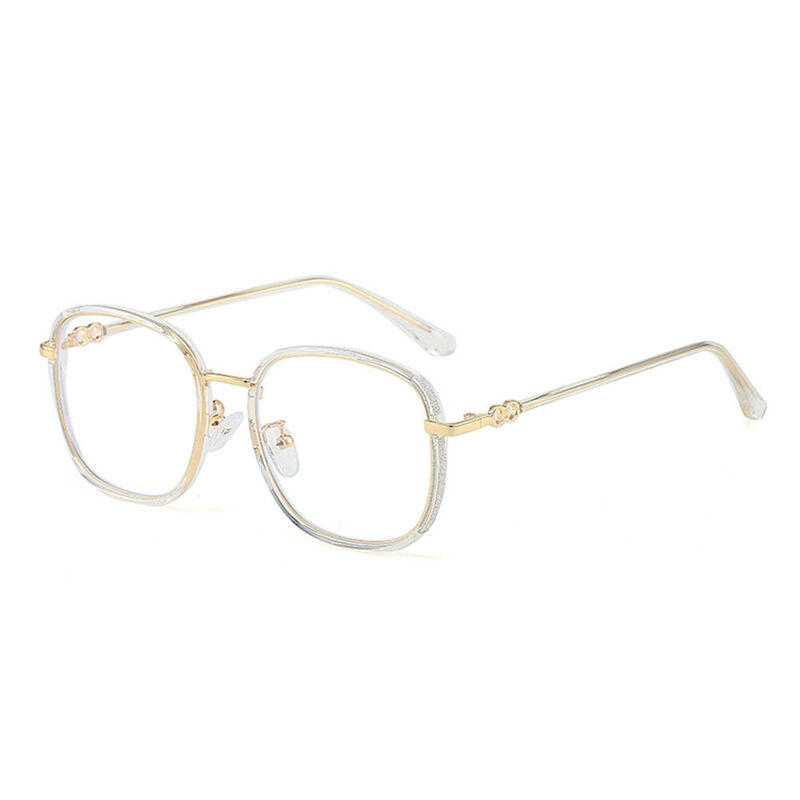 Hulda Square Clear Glasses