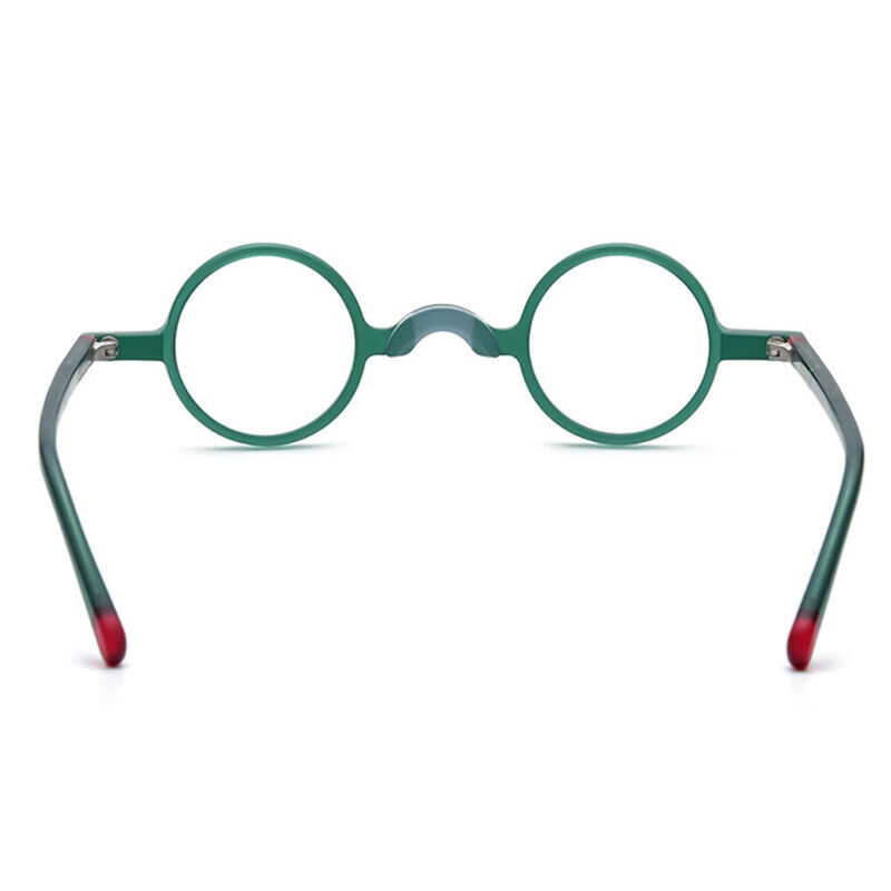 Lebar Round Green Glasses