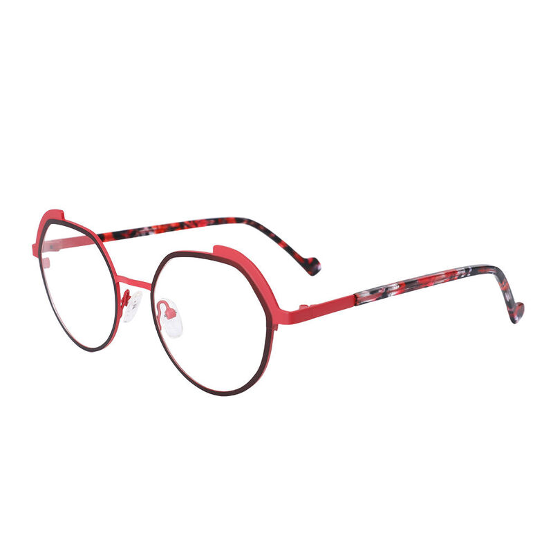 Whimsi Cat Eye Red Glasses