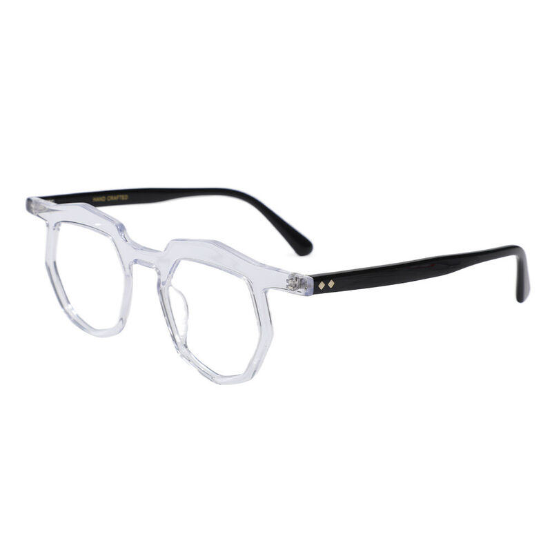 Saxo Geometric Clear Glasses