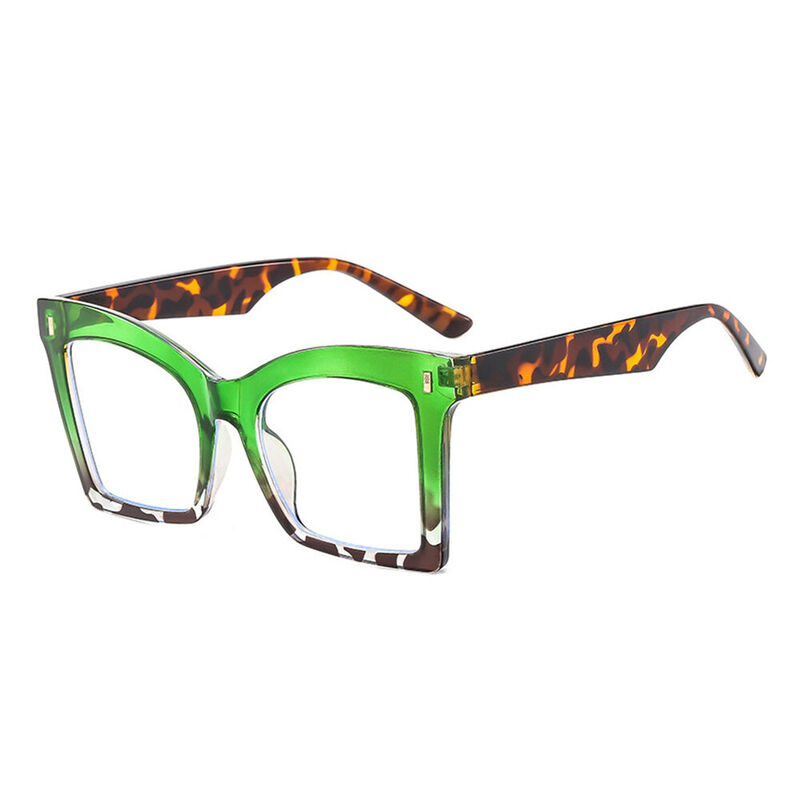 Sami Cat Eye Green Glasses