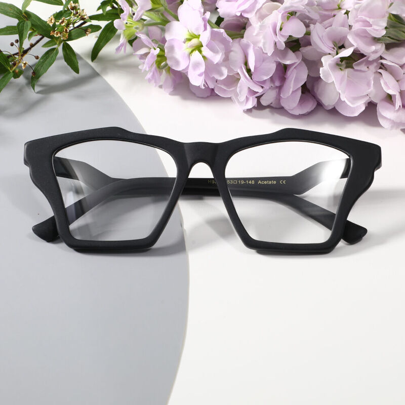 Karr Cat Eye Black Glasses