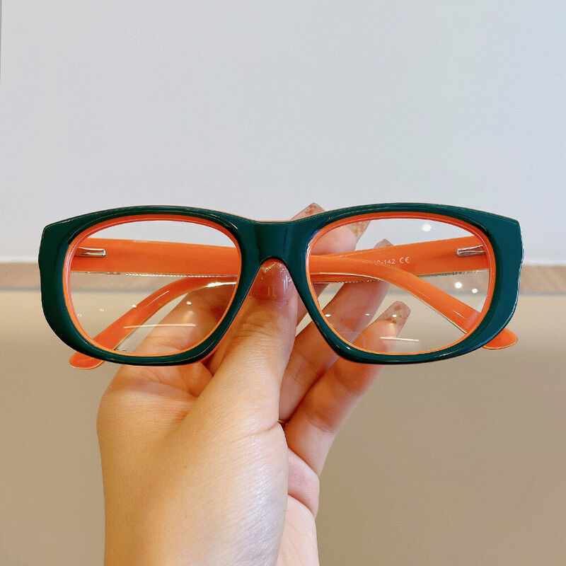 Pamas Oval Green Glasses