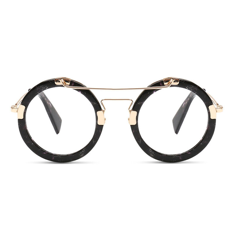 Myrae Round Black Glasses