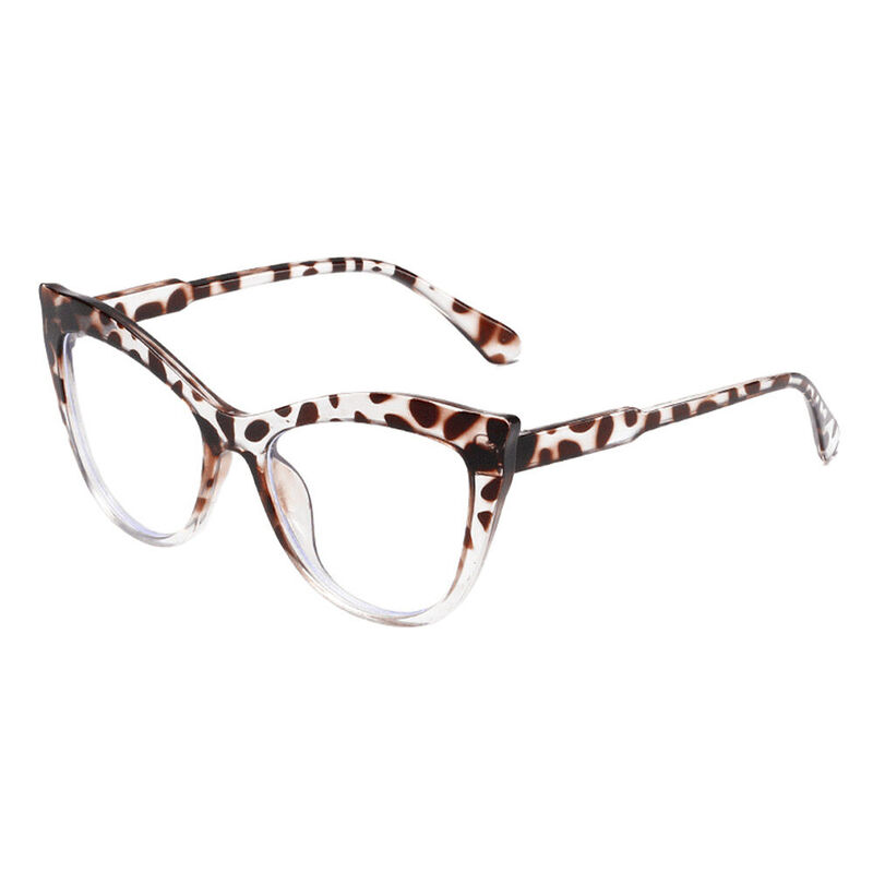 Mauric Cat Eye Leopard Glasses