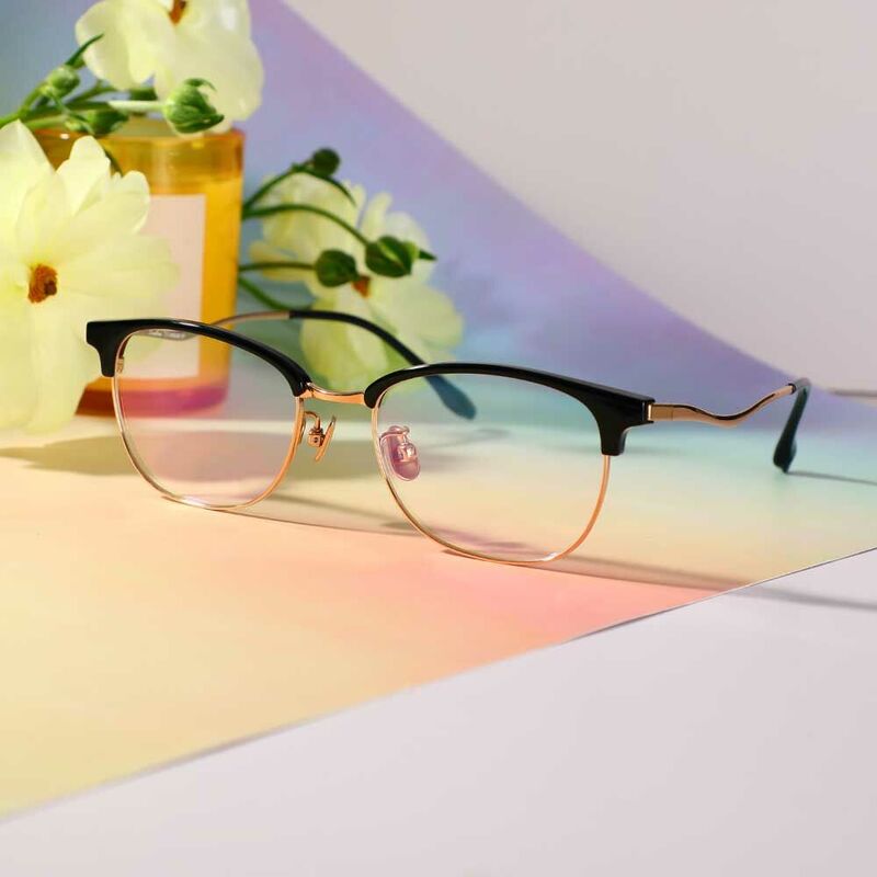 Parker Browline Black Glasses