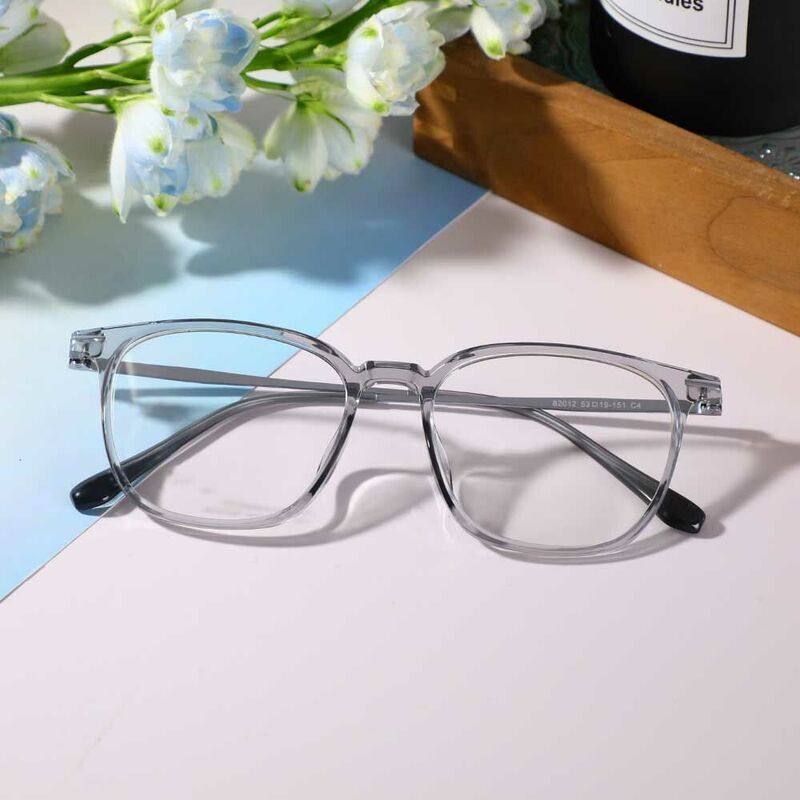Morgan Rectangle Gray Glasses
