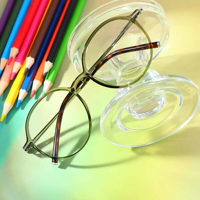 Maureen Round Green Glasses