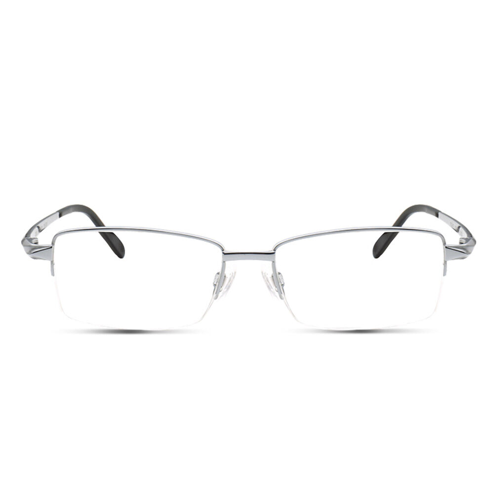 Thodor Rectangle Silver Glasses