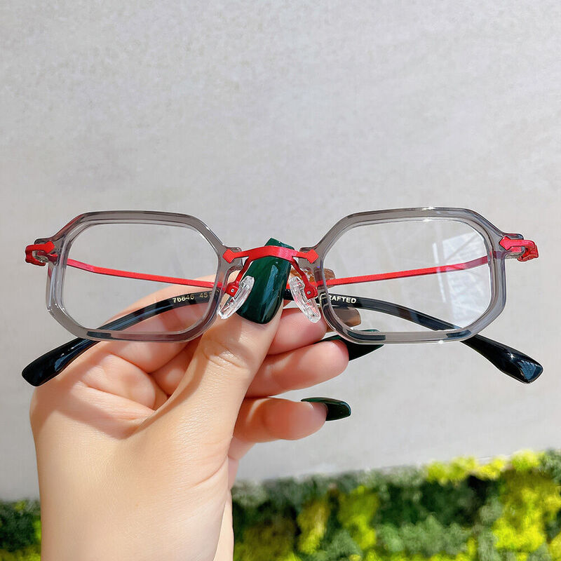 Lunettes de Vue Abel Rectangle Gris
