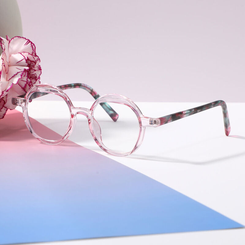 Yerk Round Pink Glasses
