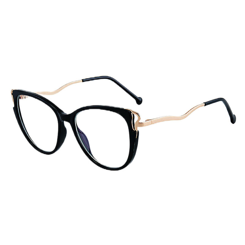 Walten Cat Eye Black Glasses