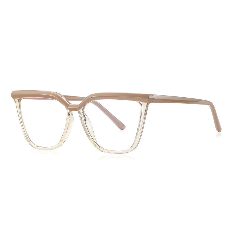 Cowpeia Cat Eye Braune Brille