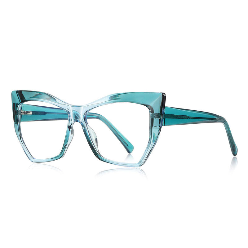 Felton Cat Eye Green Glasses