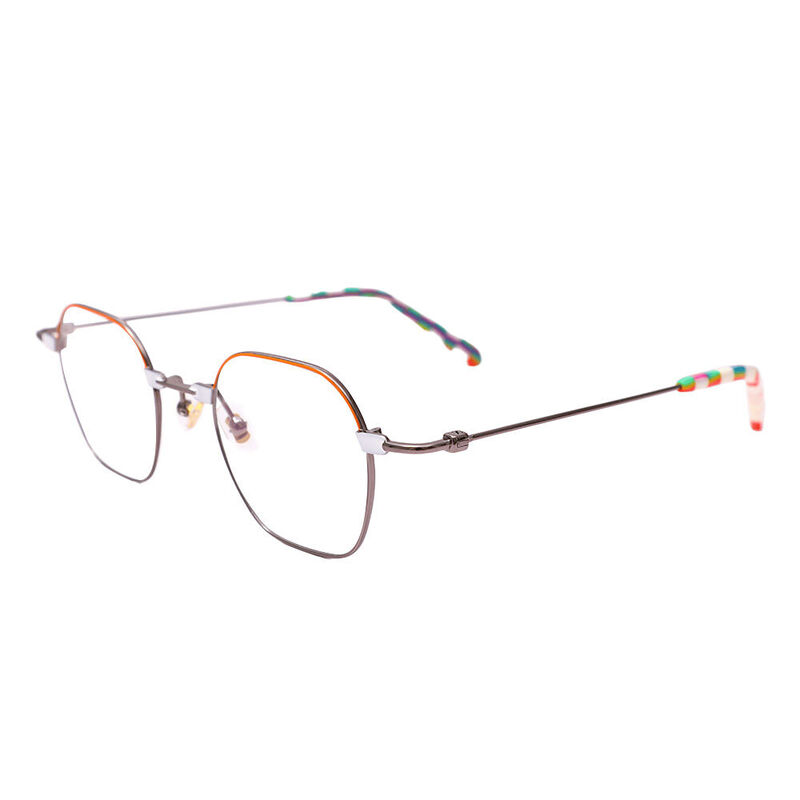 Rudolpie Geometric Brown Glasses