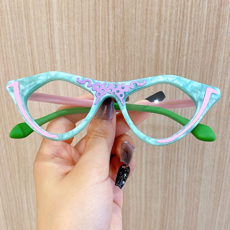 Occhiali da Vista Clapham Cat Eye Blu