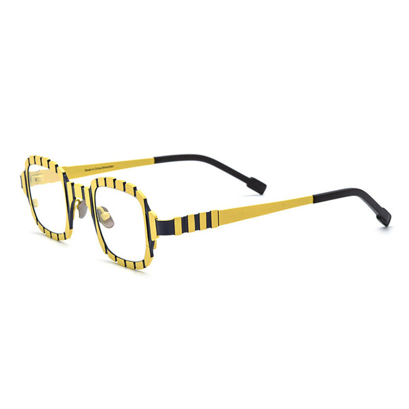 Constance Quadratische Gelbe Brille