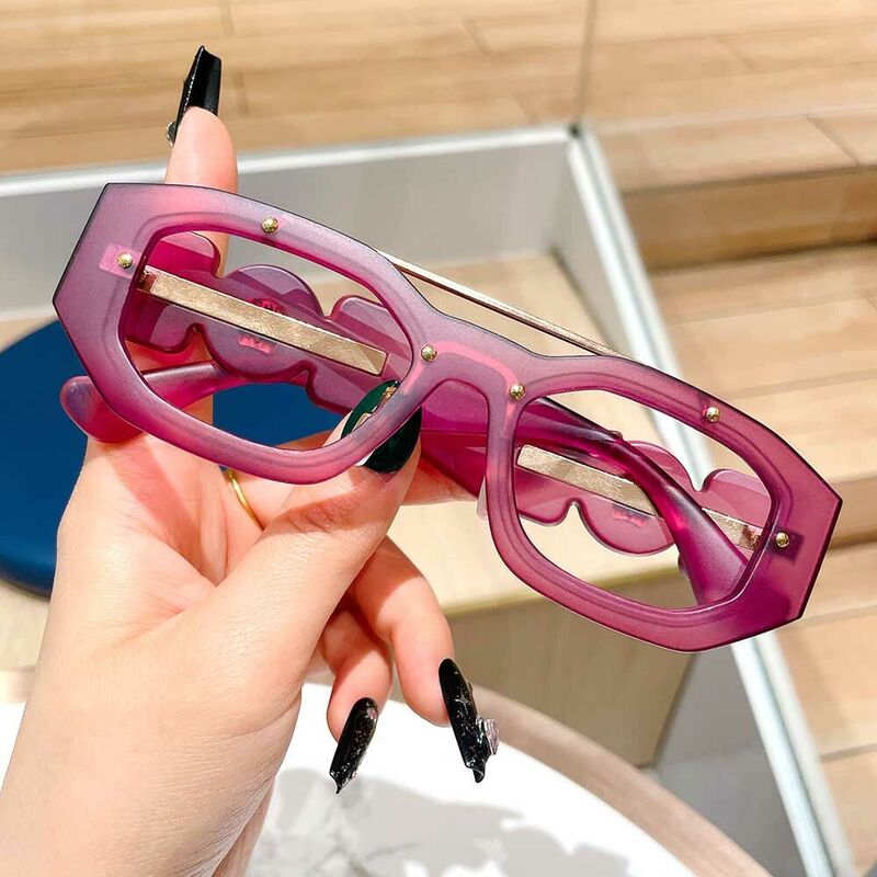 Norah Aviator Purple Glasses