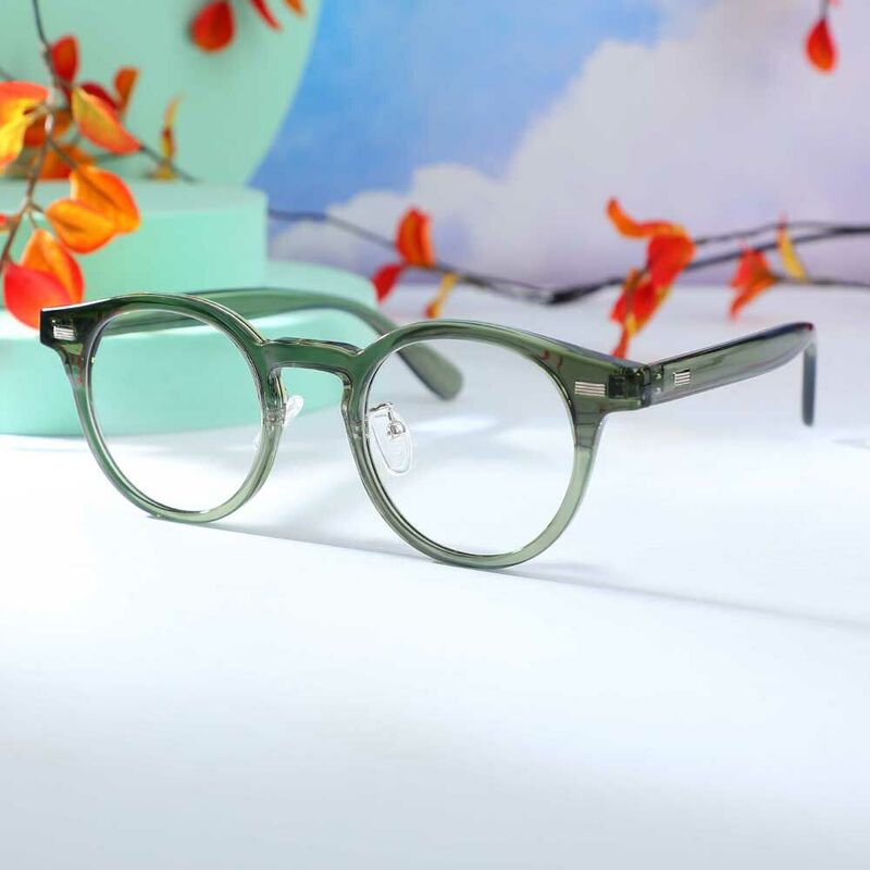 Regan Runde Grüne Brille
