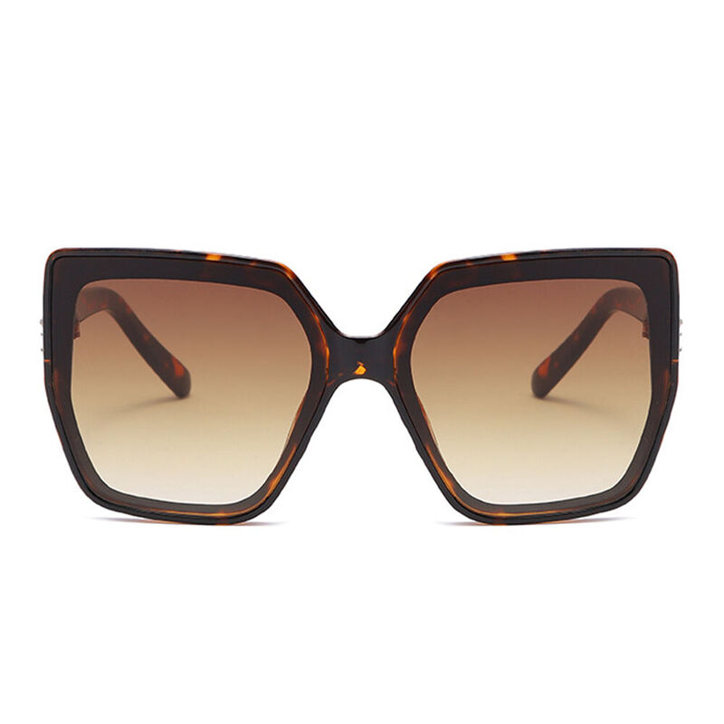 Romy Geometric Tortoise Sunglasses