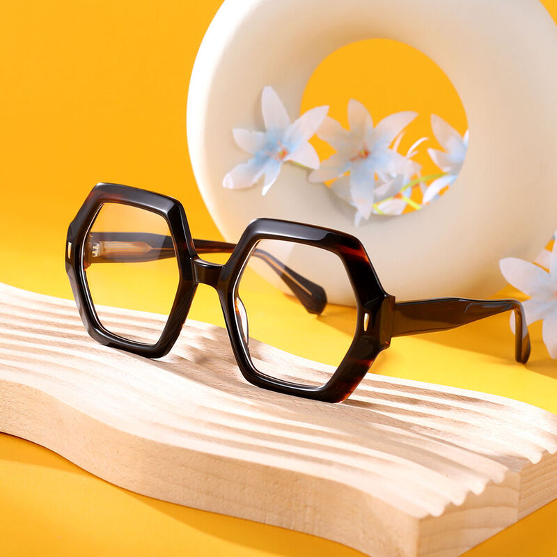 Egan Geometric Tortoise Glasses