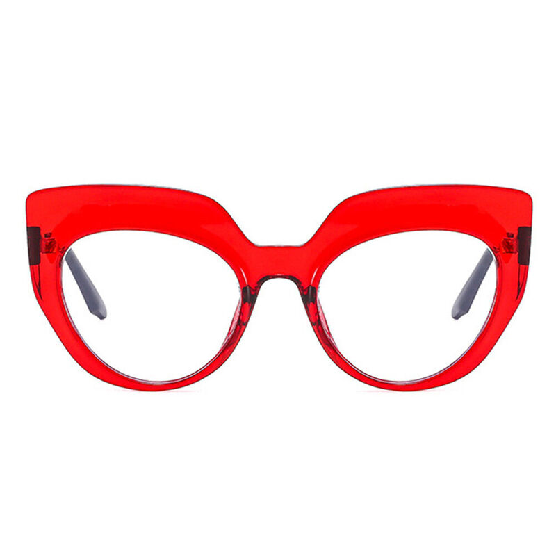 Migno Cat Eye Red Glasses