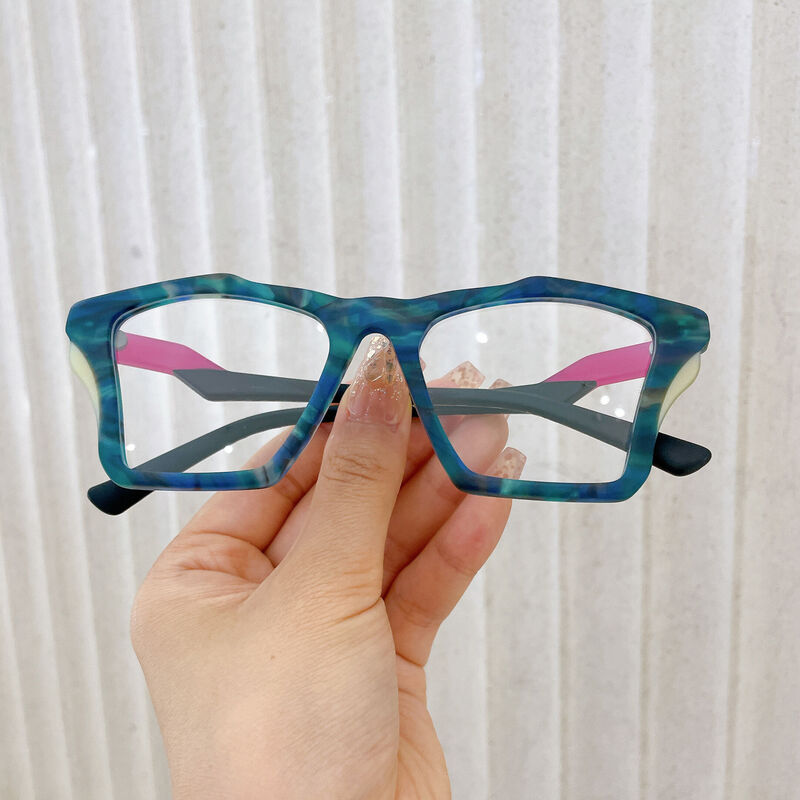 Karr Cat Eye Blue Glasses