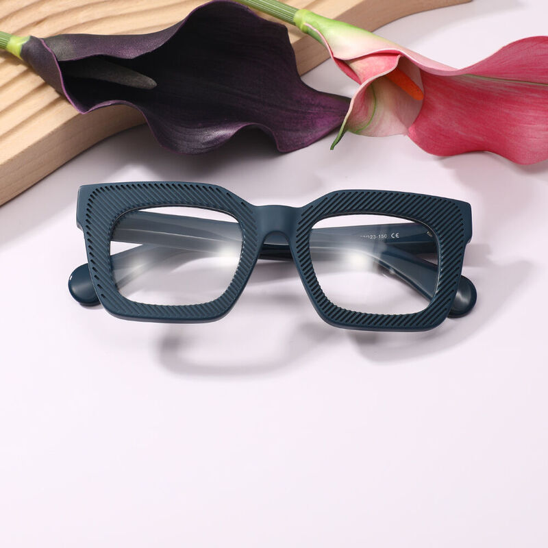 Oscai Square Blue Glasses