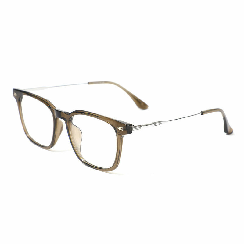 Polly Square Brown Glasses