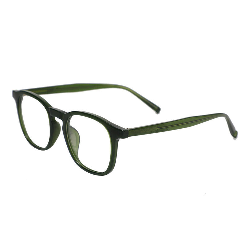 Edmund Square Green Glasses