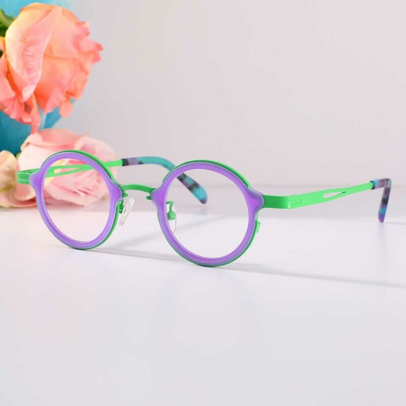 DuBois Square Purple Glasses