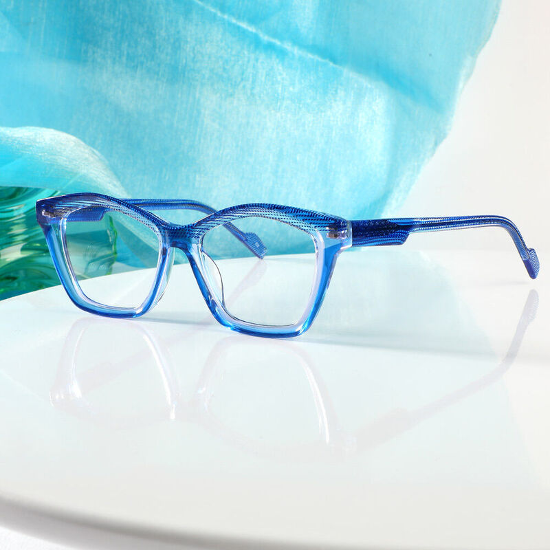 Lunettes de Vue Maxine Cat Eye Bleu