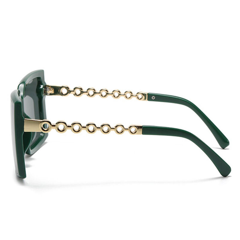 Marilyn Square Green Sunglasses