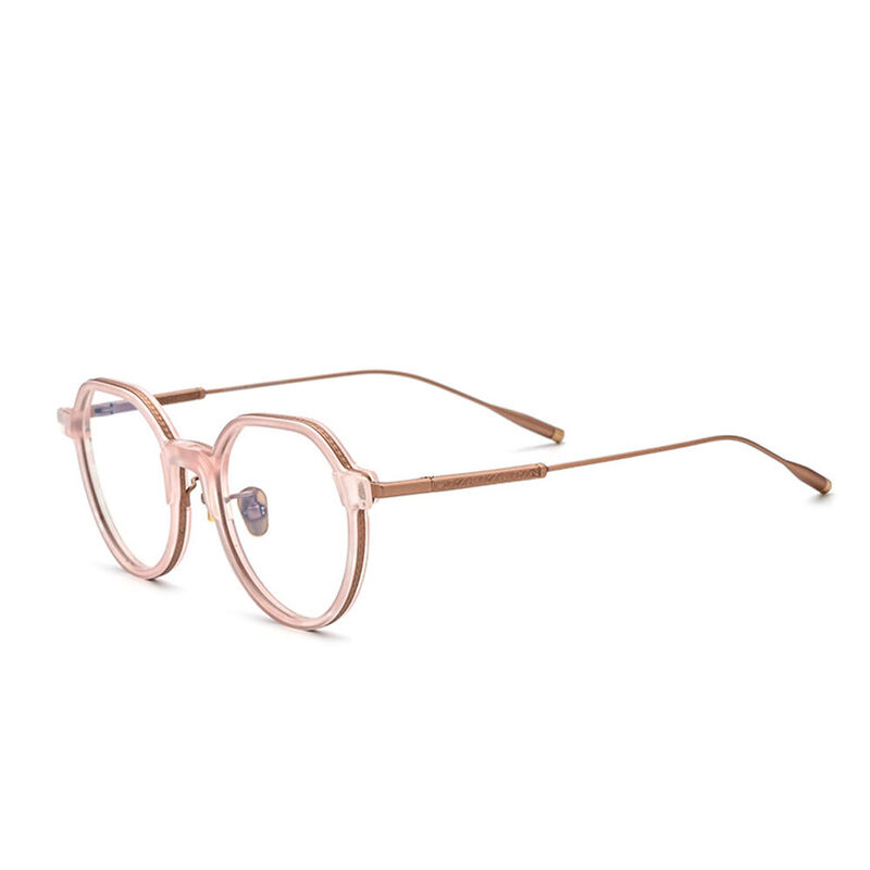 Waite Round Pink Glasses