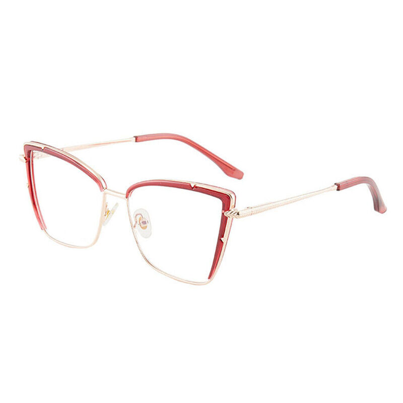 Burke Cat Eye Red Glasses