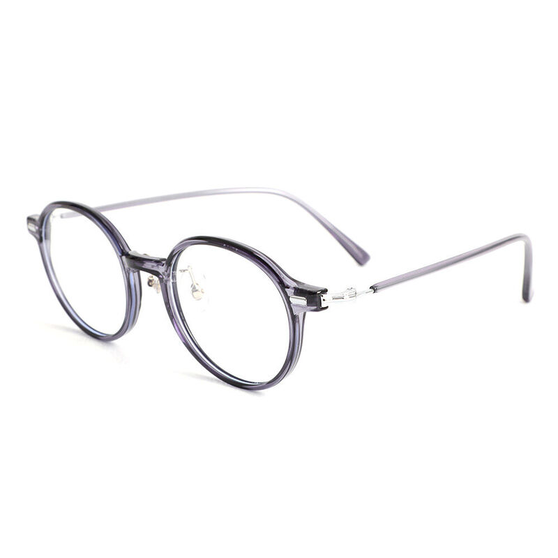 Martina Round Grey Glasses