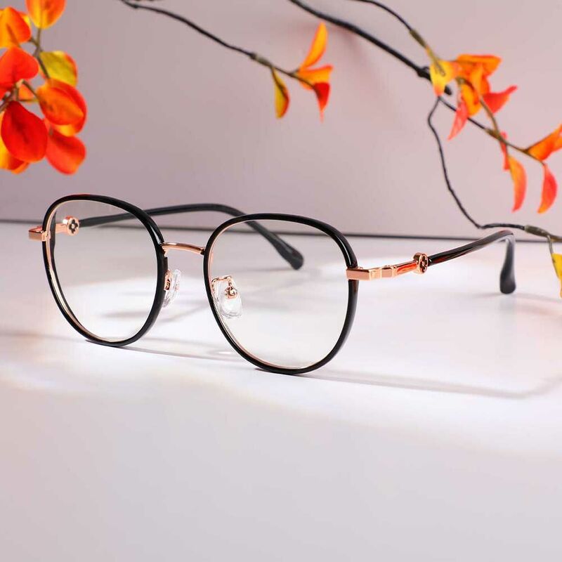 Meredith Square Black Glasses