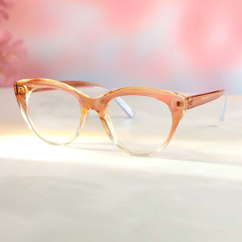 Lunettes de Vue Eleanore Cat Eye Champagne
