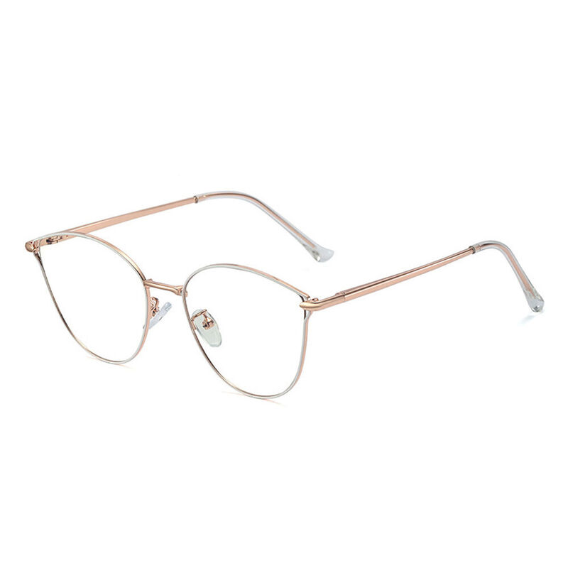 Sierra Oval White Glasses