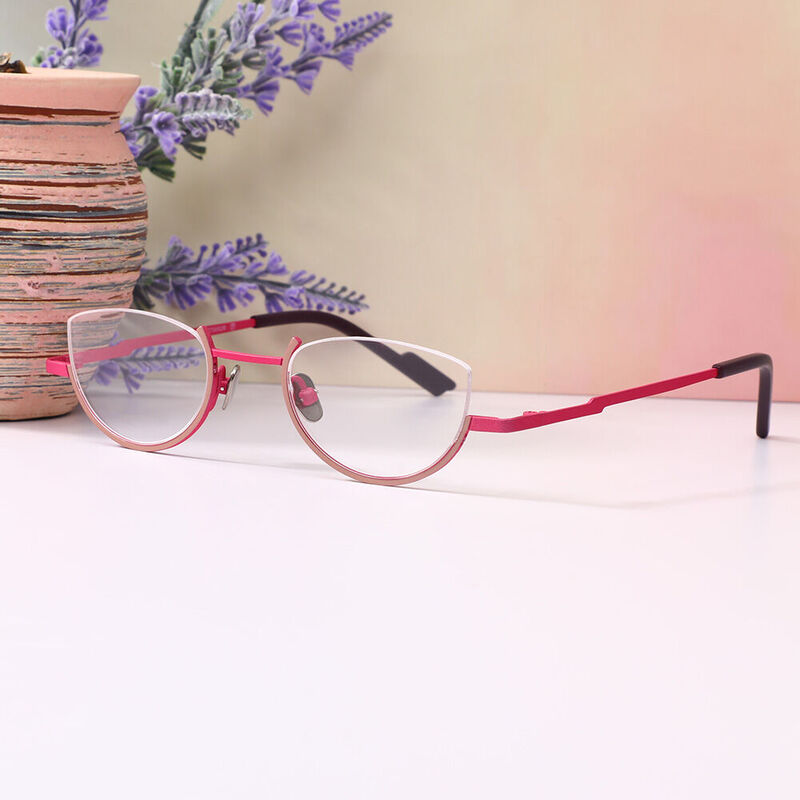 Chapmee Oval Pink Glasses