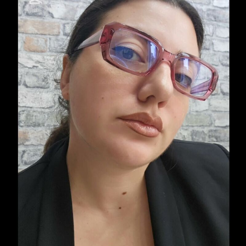 Carliy Rectangle Rosa Brille