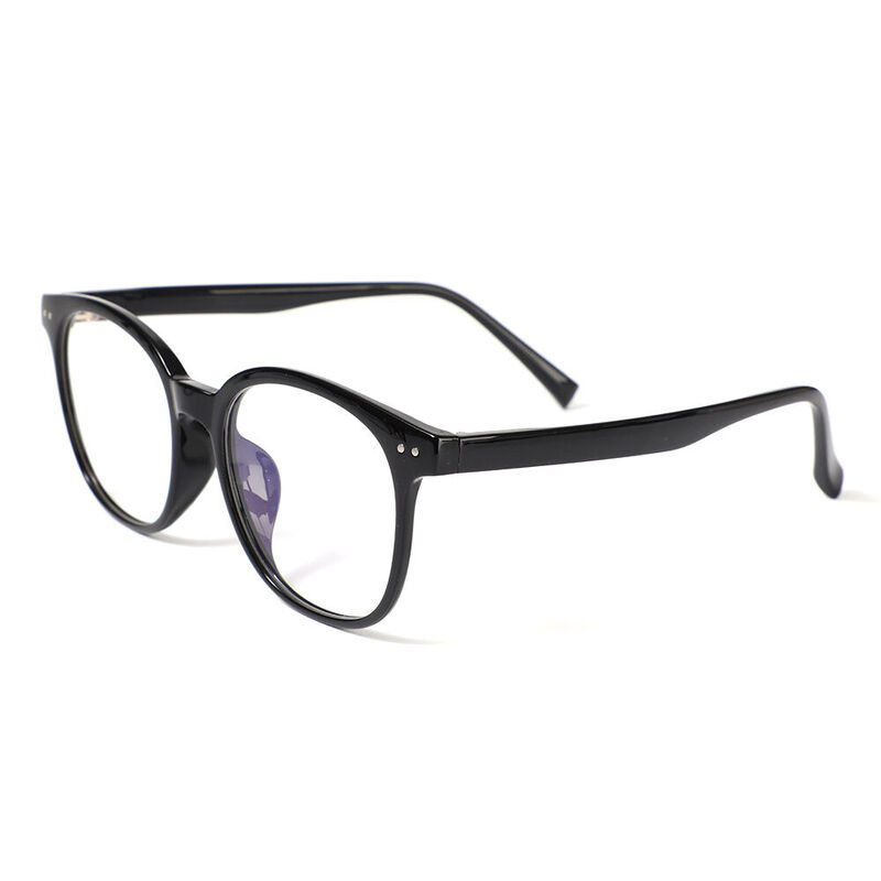 Conno Round Black Glasses