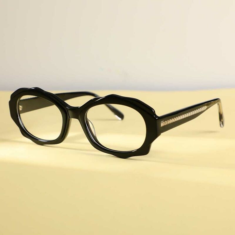 Amy Ovale Schwarze Brille